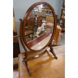 Vintage oval vanity mirror