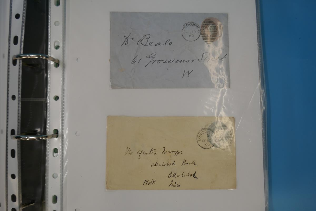 Stamps - GB Postal History QV-KG5 in ringbinder. Postal stationery and WW1 censors - Image 7 of 12
