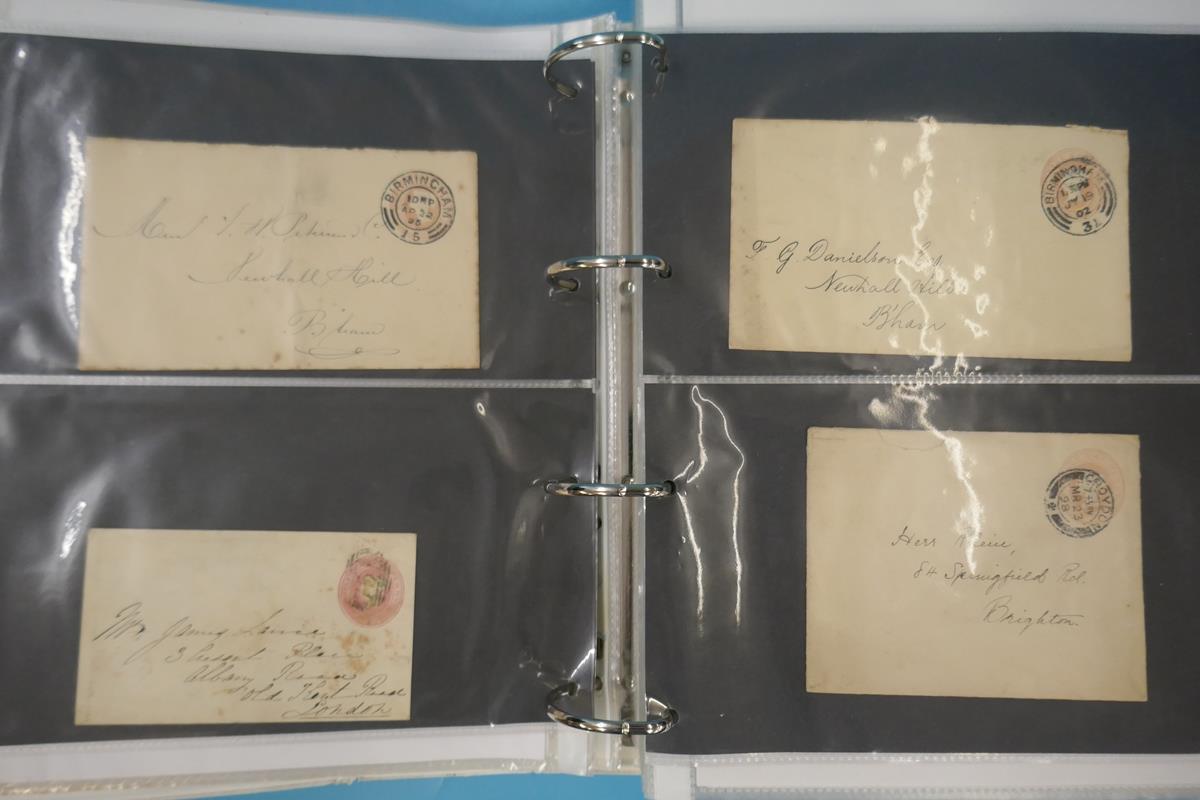 Stamps - GB Postal History QV-KG5 in ringbinder. Postal stationery and WW1 censors - Image 5 of 12