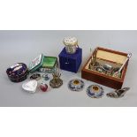 Collectables to include enamel key rings, candle holders, napkin rings etc