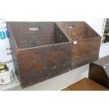 Pair of Mid-century waste paper bins (from Llandovery Boarding College)