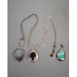 Collection of silver jewellery