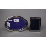 2 hallmarked silver photo frames