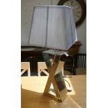 Contemporary table lamp with shade as new