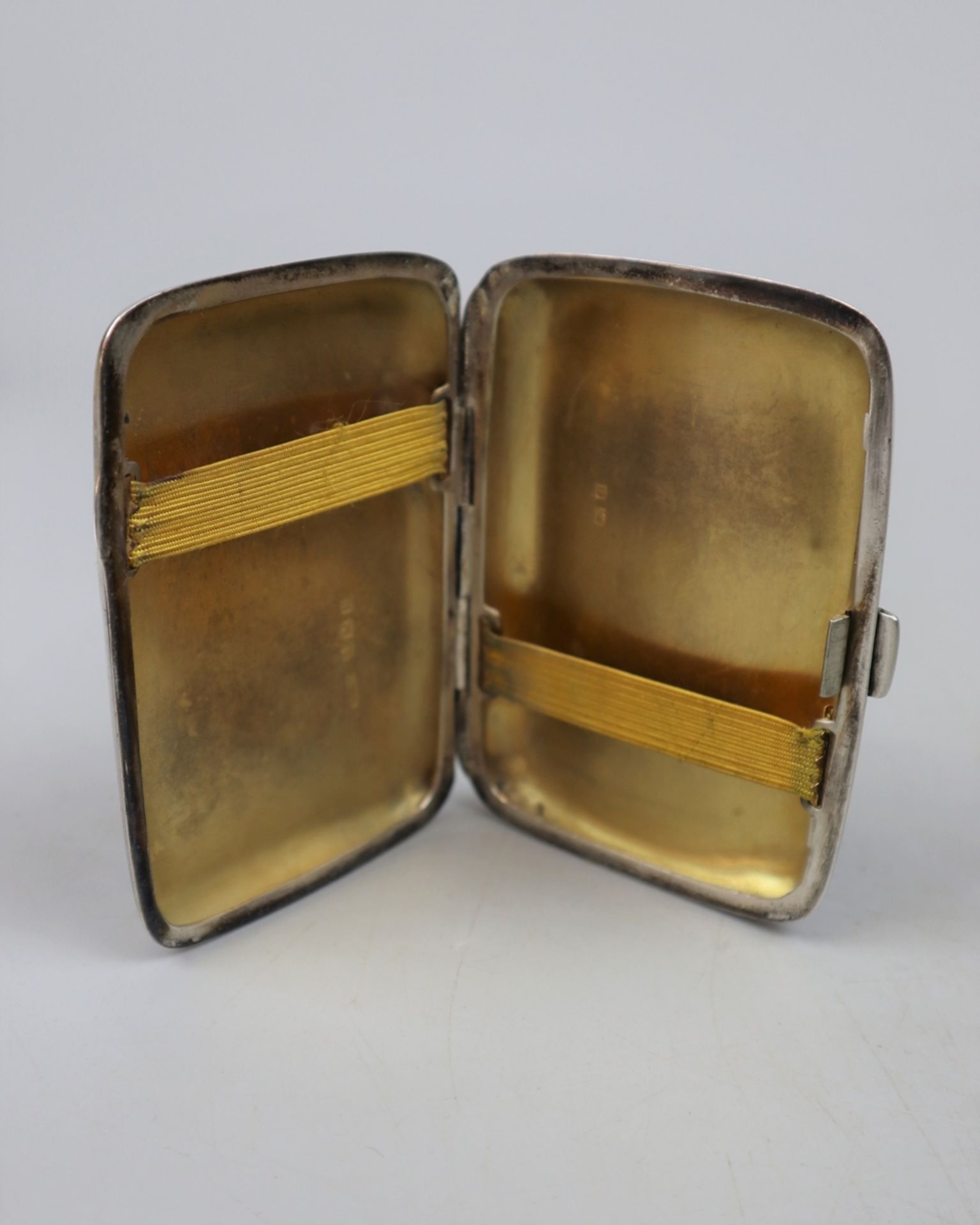 Hallmarked silver cigarette case - Approx 76g - Image 3 of 3