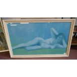 Pastel of nude - Approx image size: 94cm x 54cm