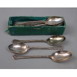 Hallmarked silver teaspoons - Approx 238g