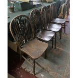 Set of 4 wheelback chairs