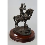 Resin figure of Richard III on horse - Approx height 35cm