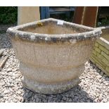 Stone corner planter