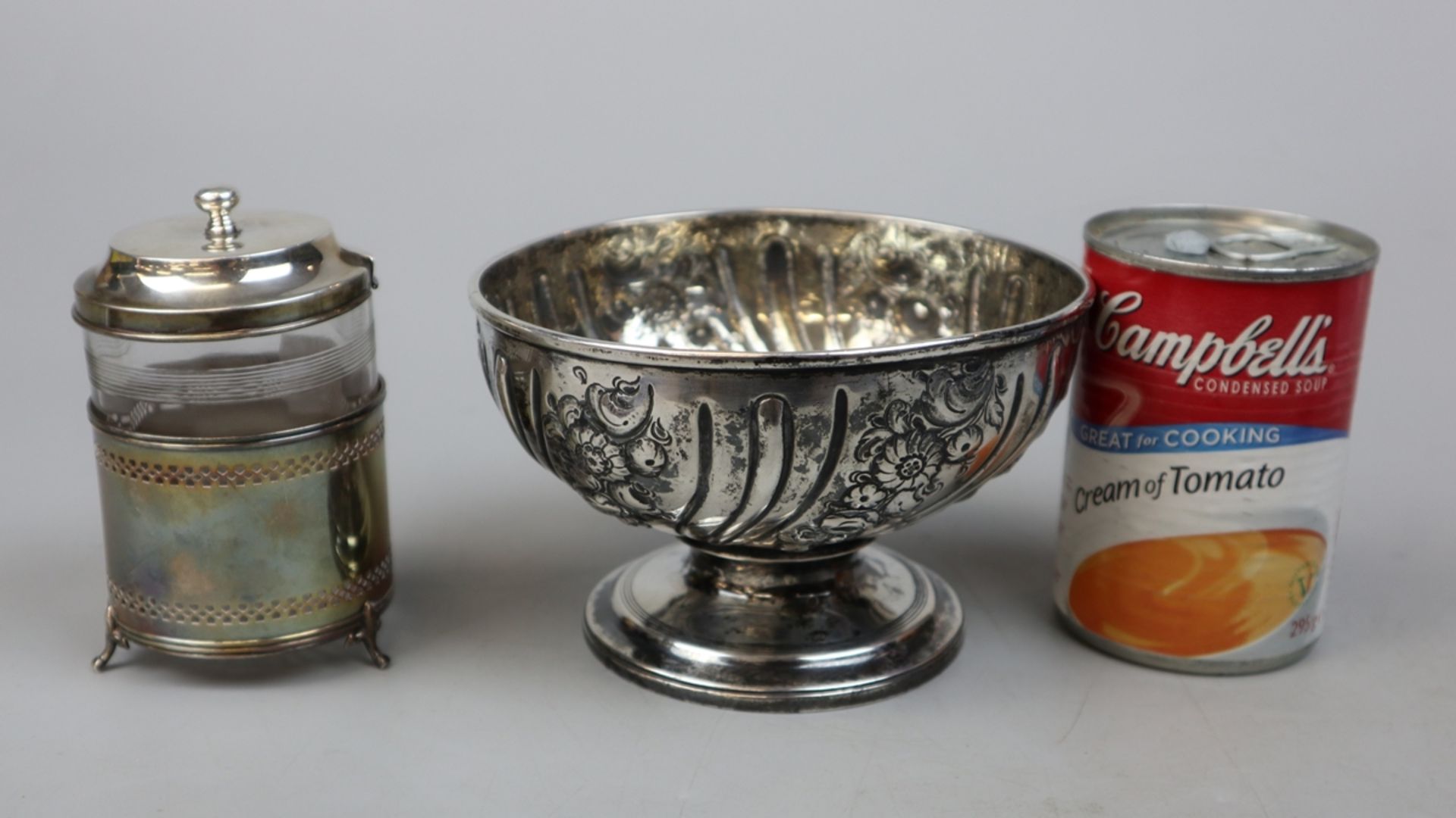 Hallmarked silver sugar bowl together with a hallmarked silver jam pot - Approx weight of silver - Image 2 of 6