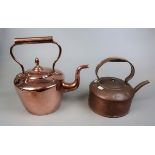 2 copper kettles