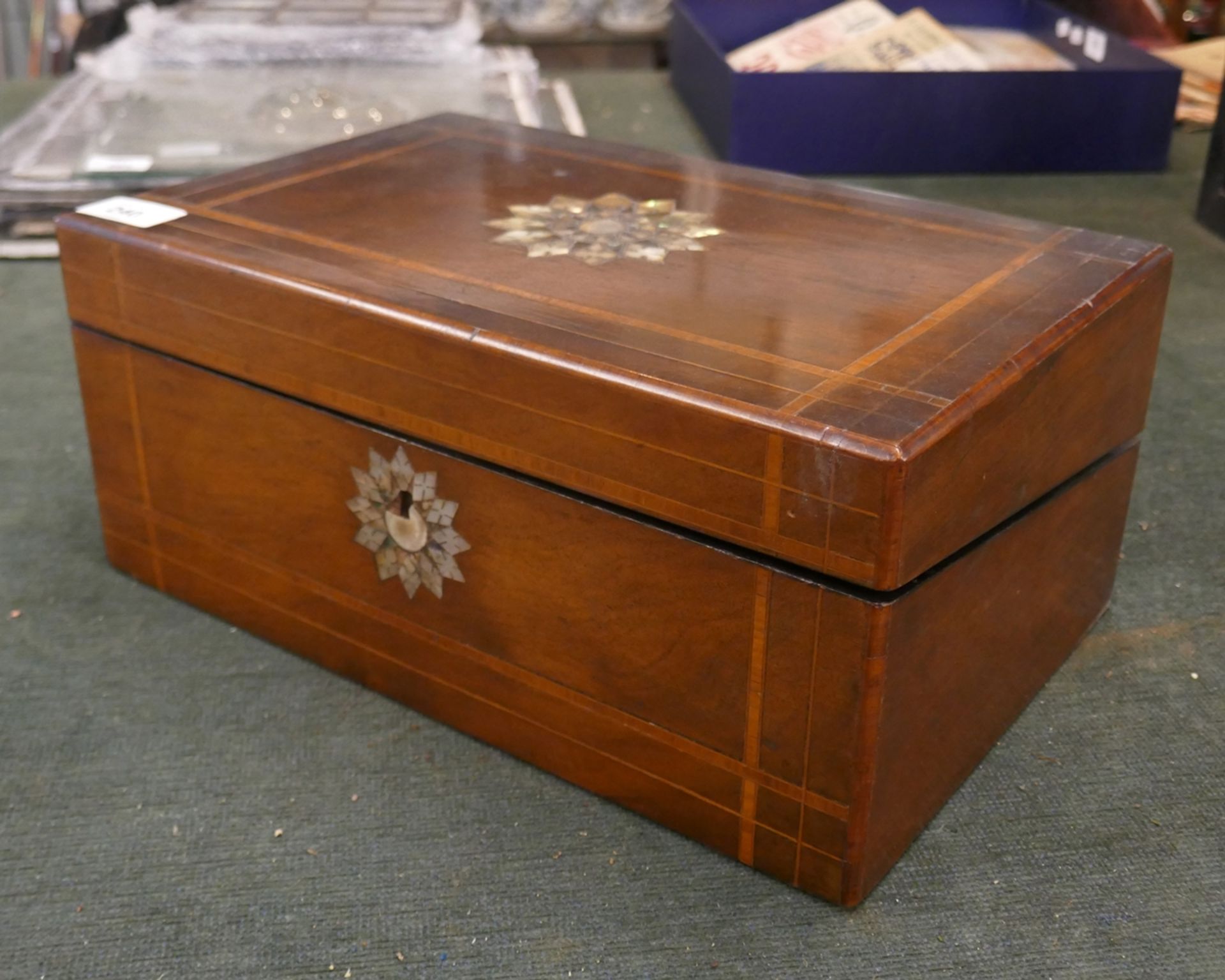 Writing box inlaid with mother-of-pearl