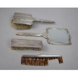 Hallmarked silver vanity set