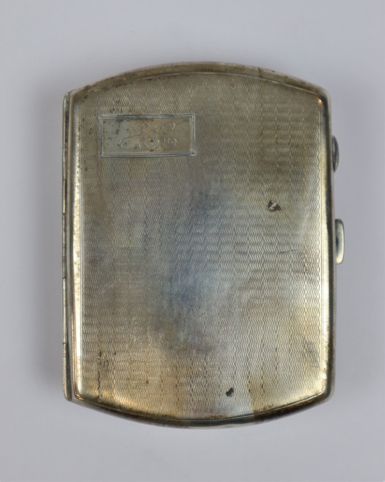 Hallmarked silver cigarette case - Approx 81g