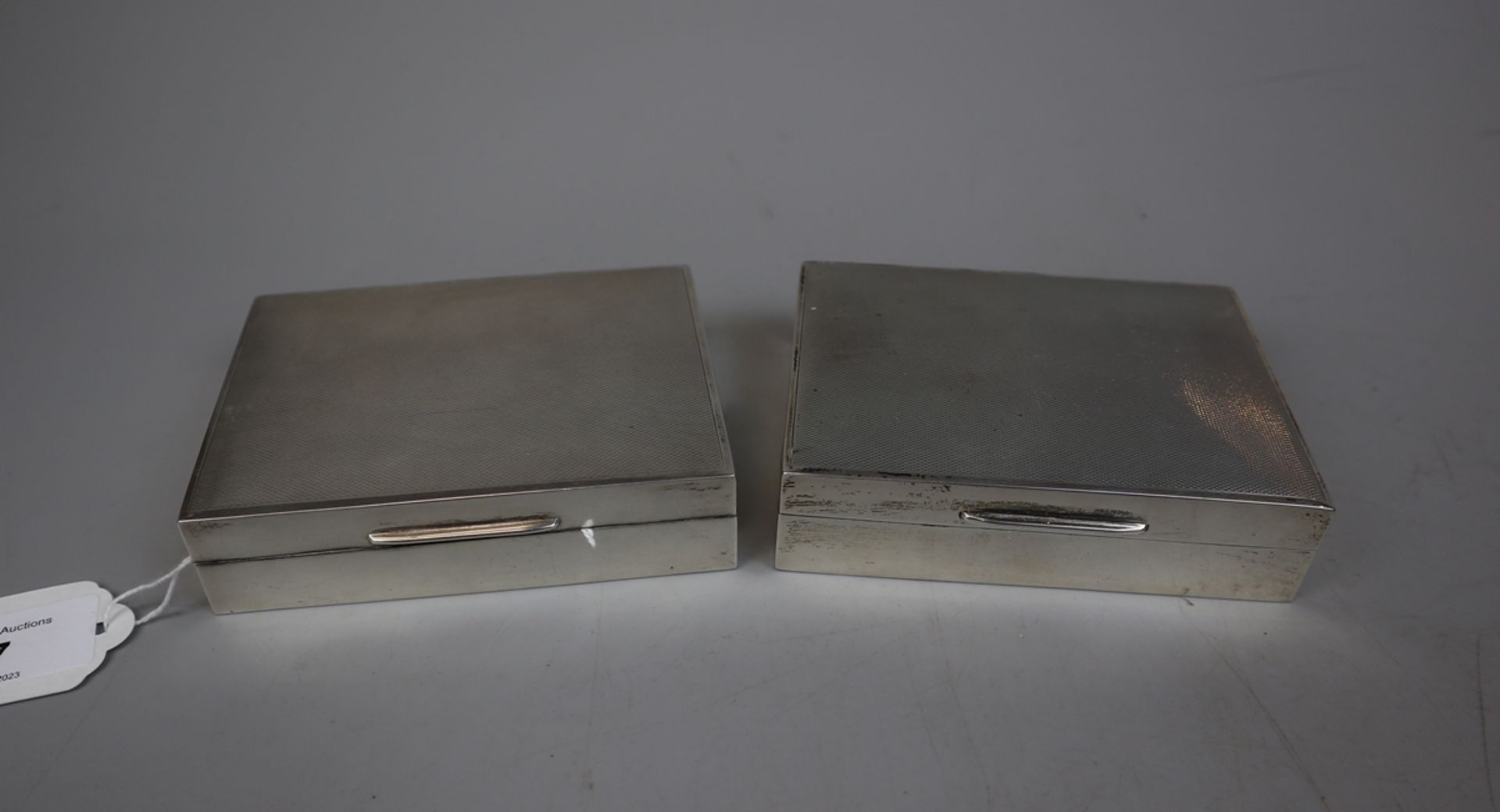 2 hallmarked silver cigarette boxes