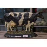 Cast iron cow doorstop