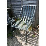 Wrought iron garden chair