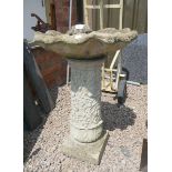 Stone birdbath