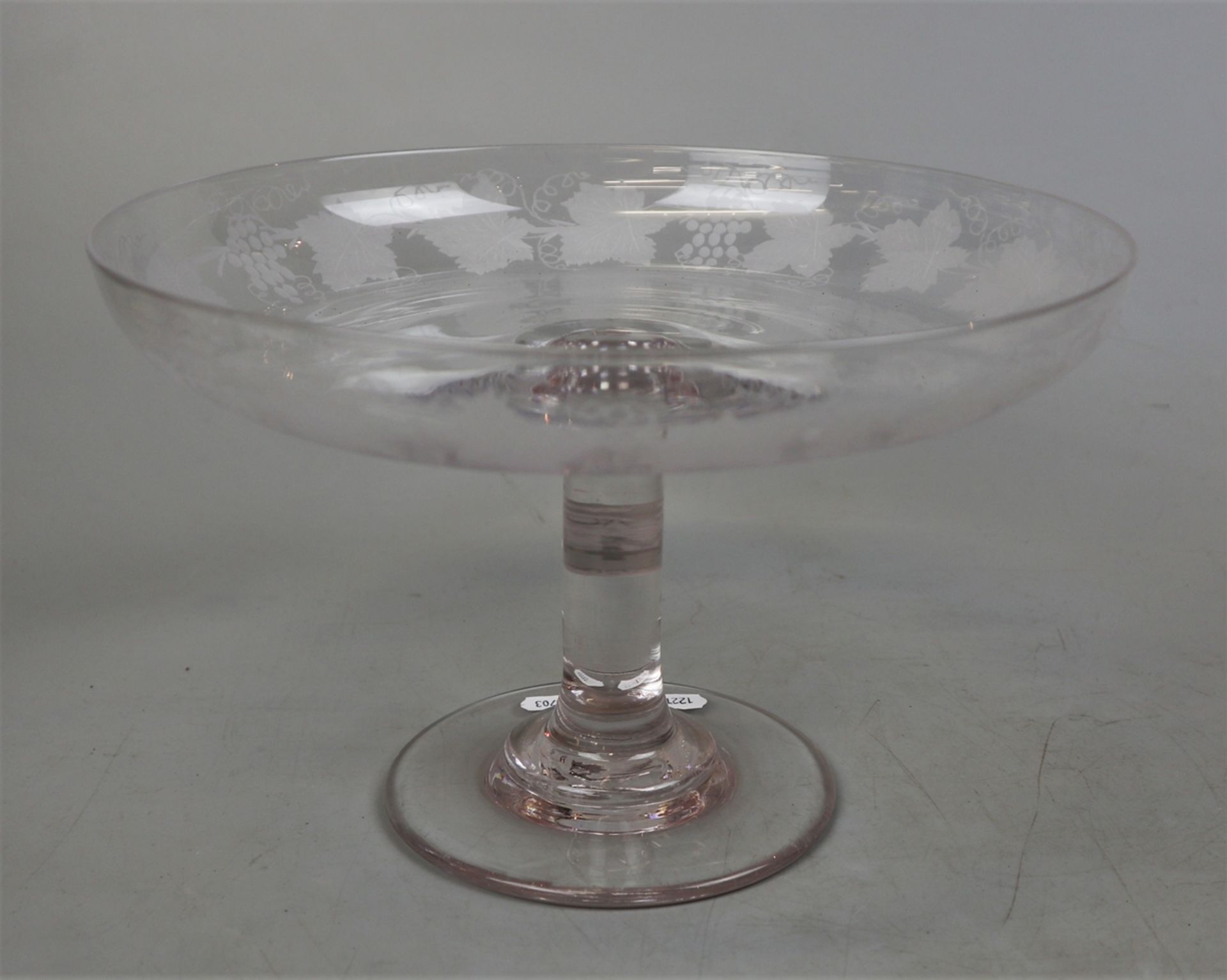 Victorian glass cake stand