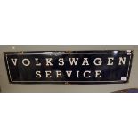 Original enamel sign - Volkswagen Service - Approx size: 92cm x 24cm