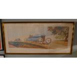 Motor racing print - Coup des Voiturettes - Approx image size: 78cm x 32cm