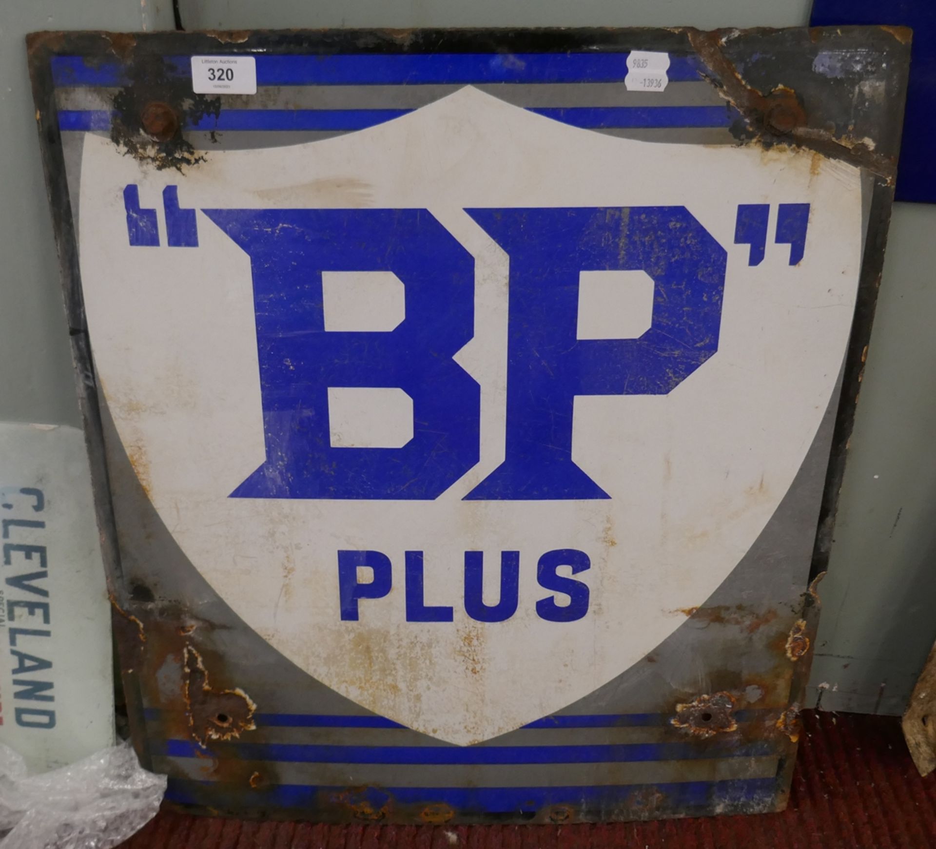 Original BP enamel sign - Approx size: 54cm x 61cm