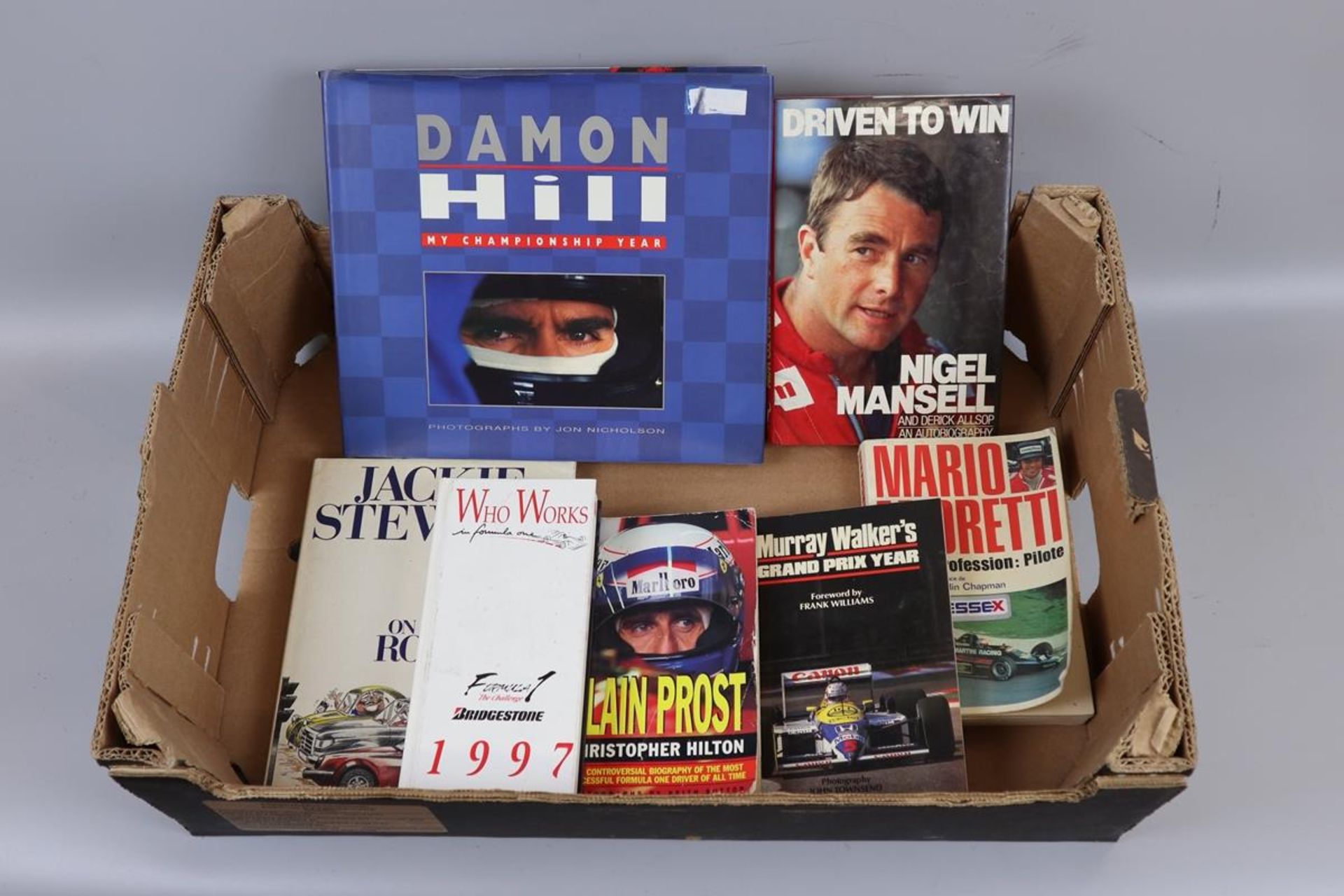 Collection of formula 1 drivers autobiography etc