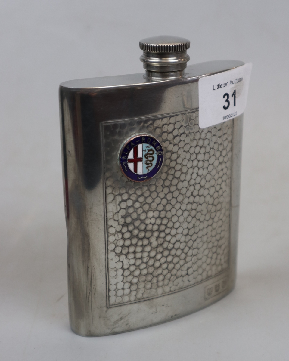 2 classic car drink flasks - Alfa Romeo and Lucas - Image 2 of 6