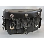 Leather motorcycle pannier bag by Guest