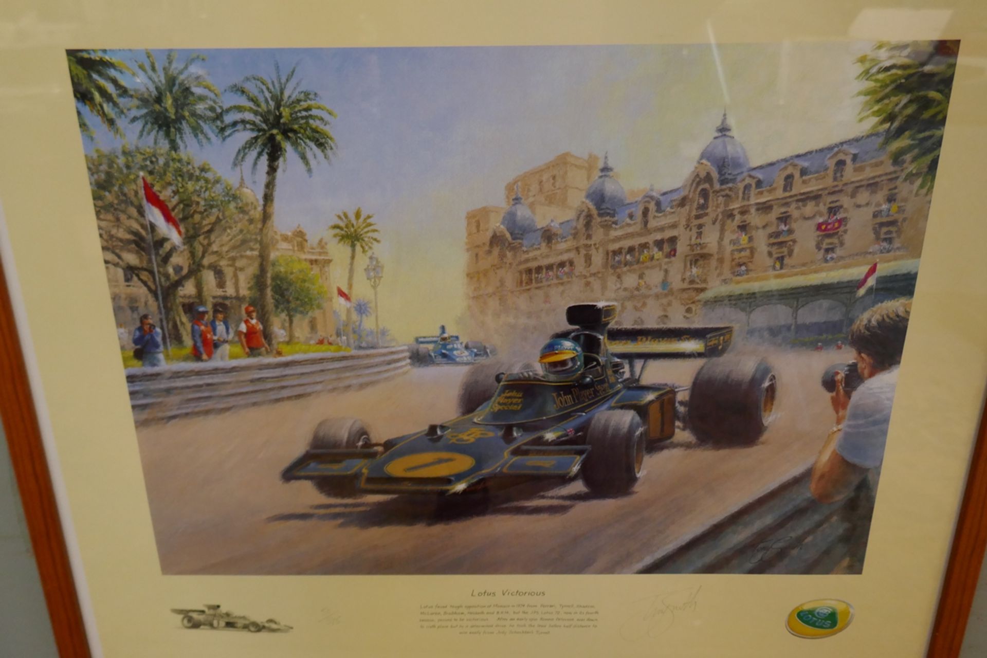 Signed Tony Smith L/E print - Lotus Victorious - Approx size: 45cm x 32cm - Image 2 of 5