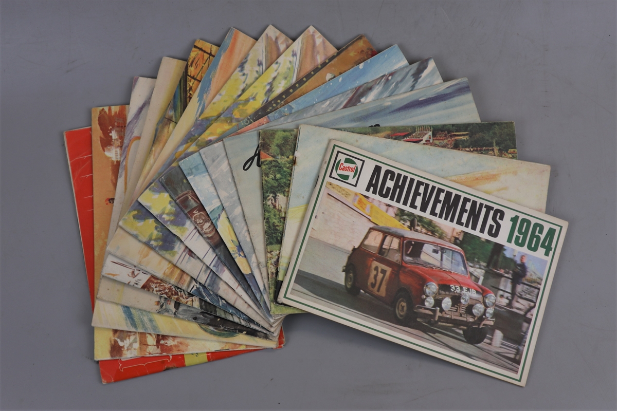 Collection of 15 Castrol achievement booklets