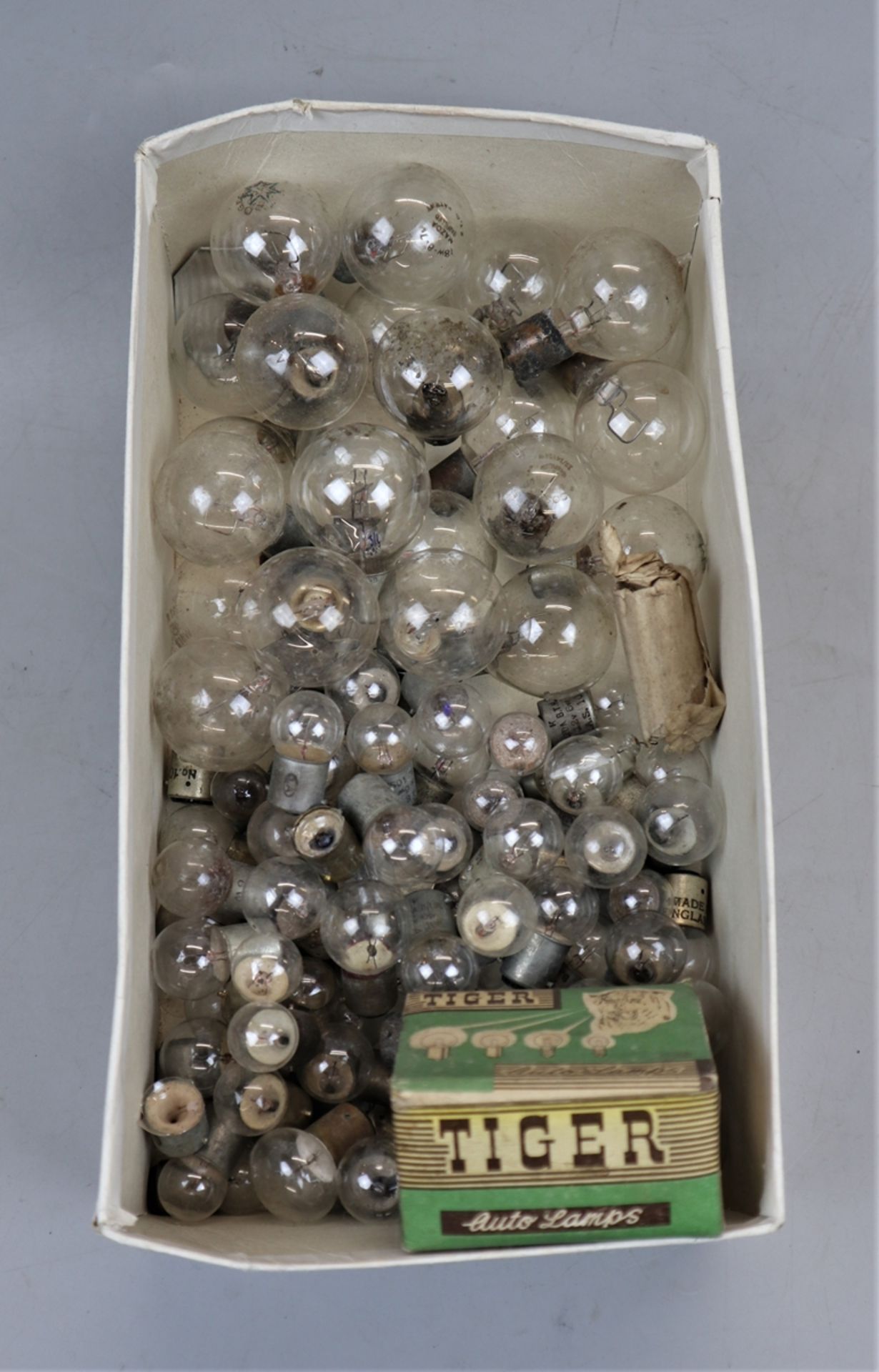 Large collection of vintage lightbulbs