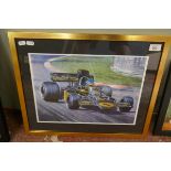 JPS racing car print - Approx image size: 40cm x 29cm