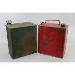 Pratts perfection spirit 2 gallon can together with a Valor petrol can
