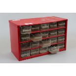 Multi drawer nut and bolt chest with contents