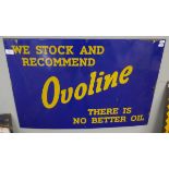 Original enamel sign - Ovoline - Approx size: 77cm x 51cm