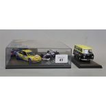 Model Renault Laguna 1996 touring car set together with a model Winchester J2