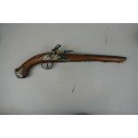 Reproduction flintlock pistol