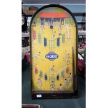 Cricket bagatelle board