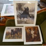 3 prints by John Trickett - 'Staffordshire Bull Terrier' 'Action Man' and 'The Smoothie' (1 of 2)