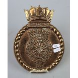 HMS Chevron 1945 bronze plaque