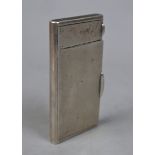 Hallmarked silver cigarette case - Approx weight: 103g