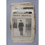 Collection of old newspapers to include news of Titanic disaster