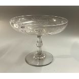 Victorian glass cake stand