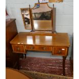 Inlaid mahogany dressing table A/F