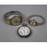 Collection of watches to include a silver pocket watch
