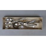 Collection of hallmarked silver spoons - Approx weight: 191g