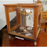 Cased scientific scales