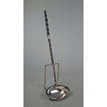Antique silver toddy ladle with baleen handle